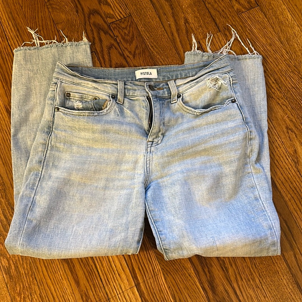 Pistola high waist straight leg jeans